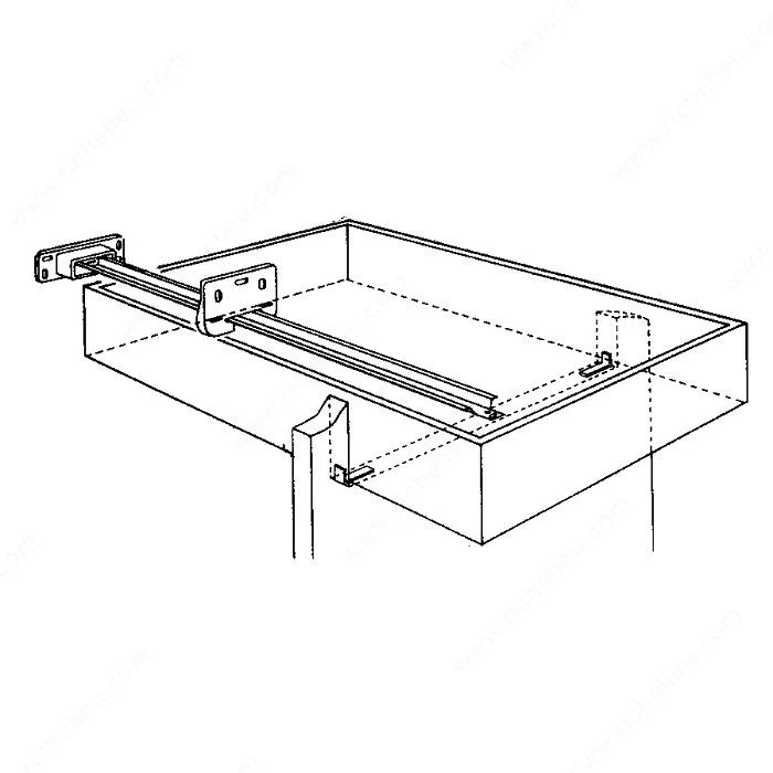 Guide central pour coulisse en métal – Image 2