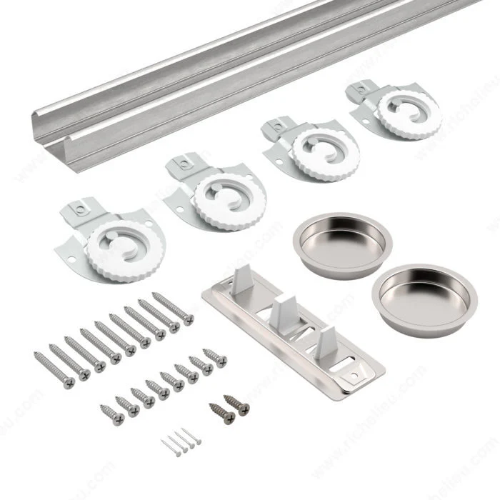 Ensemble de quincaillerie 146BC pour portes superposées avec rail – Image 2